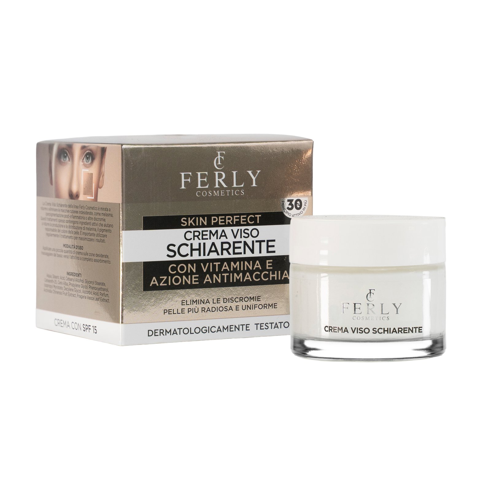 CREMA VISO SCHIARENTE Crema Viso Schiarente Ferly Cosmetics: Skin Perfect Azione Antimacchia - immagine 1