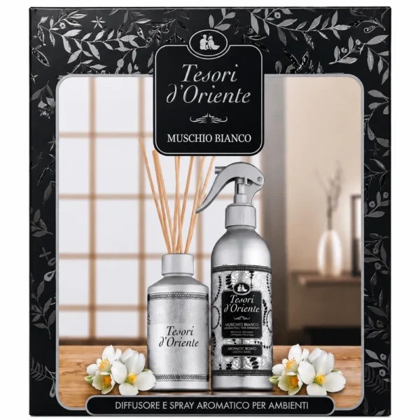 TESORI D’ORIENTE CONF.RATTAN+SPRAY AMB Tesori d’Oriente Muschio Bianco