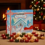 Yankee Candle North Pole Calendario dell'Avvento Natalizio 24 Candele Profumate 9,8g in 8 Fragranze Natalizie Esclusive - immagine 2