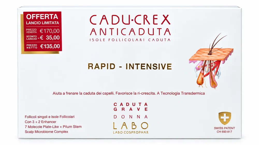 fiale-labo-rapid-intense-caduta-grave-donna LABO Cadu-Crex Rapid Intensive Caduta Grave Donna 20x3,5 - immagine 1
