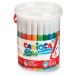 Barattolo 50 Pennarelli Maxi Jumbo Baby Punta Larga Carioca